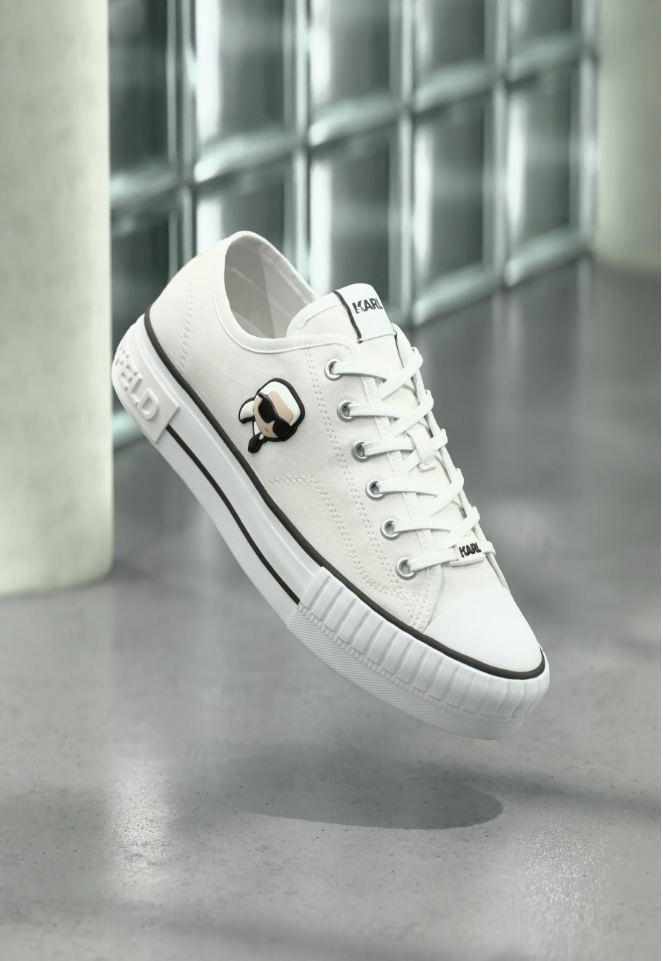 کفش ورزشی برند کارل لاگرفلد مدل کَمپوس مکس پچ لِیس - سفید